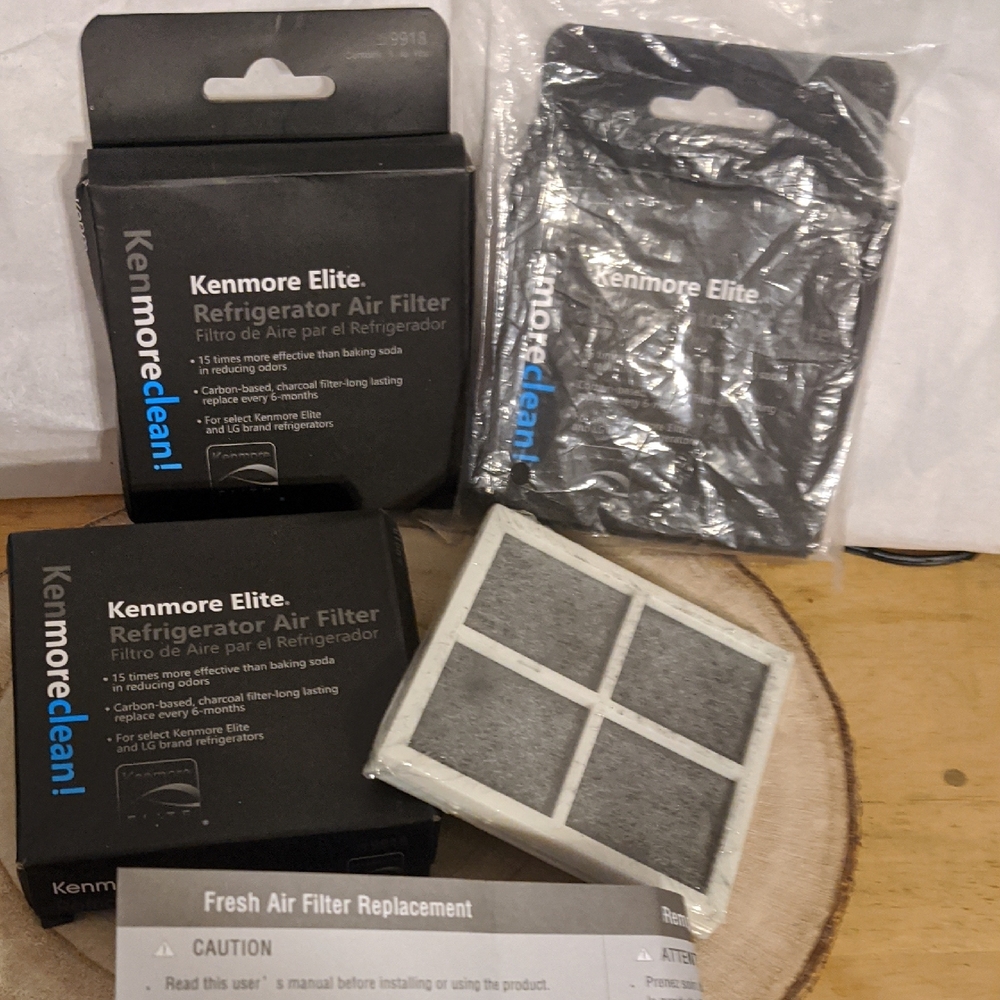 Kenmore Elite Refrigerator Air Filter - Black Set of 3 #46 9918